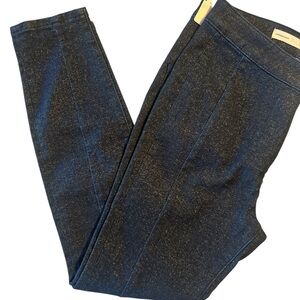 Anthropologie NEW with tags Blue with shimmery gold leggings